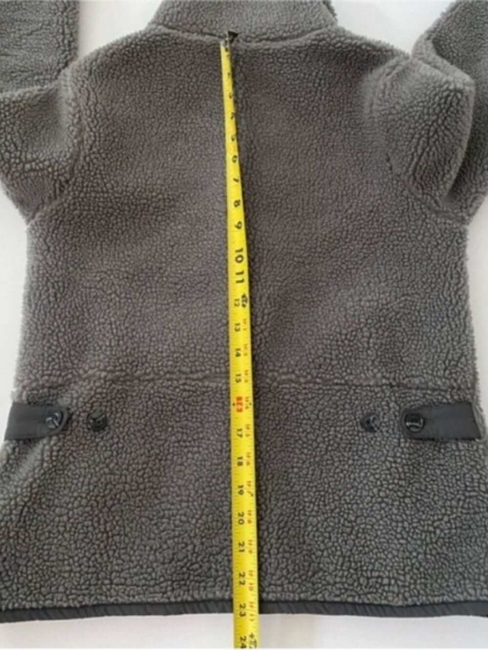 Patagonia Jacket Sharpa Full Zip Divided Sky Fleece Jacket Grey size Small - Picture 8 of 14